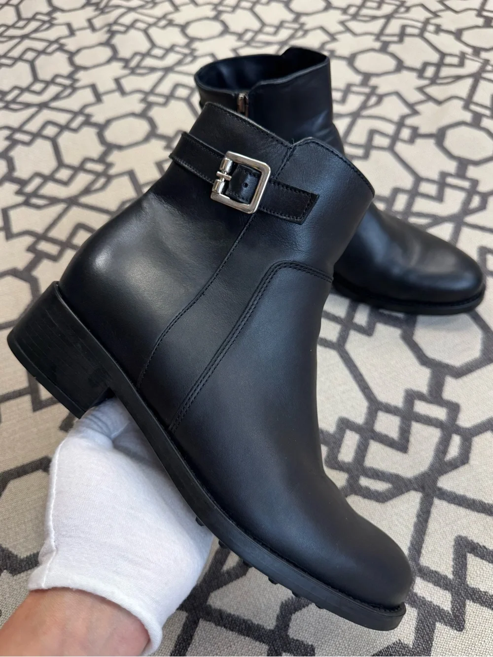 La Canadienne Shelby Black Waterproof Leather Ankle Boots Women’s US 8.5 M
